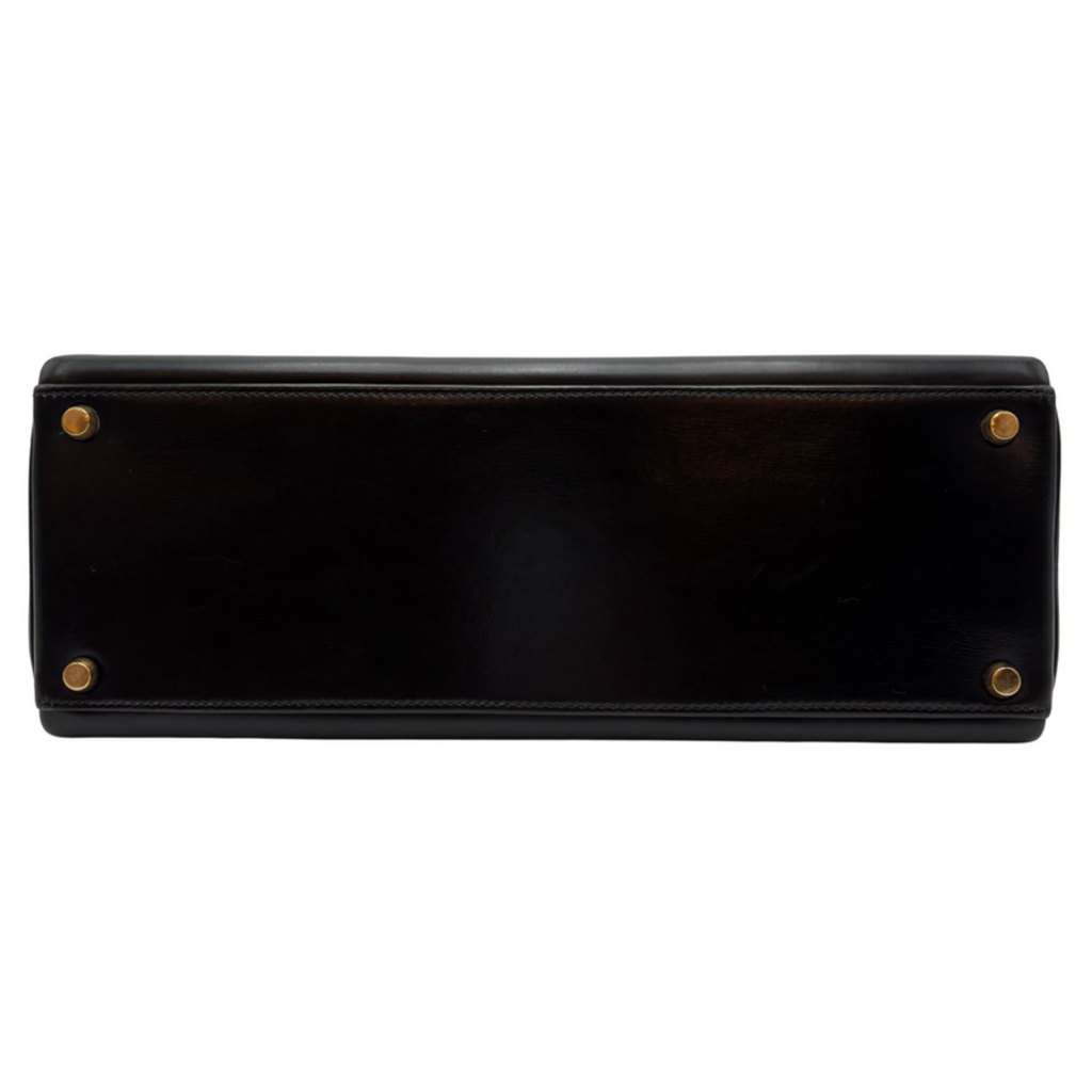 Hermès Kelly Black Box Calf 32CM Gold HW (1998)