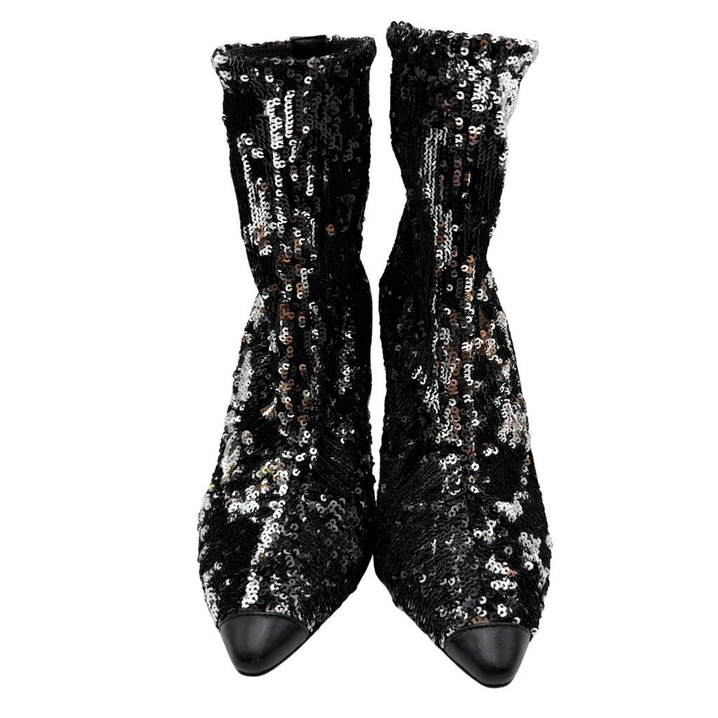 Jimmy Choo Sequin Heeled Boots, 39