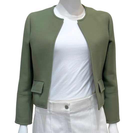 Christian Dior Green Wool & Silk Cropped Evening Jacket (2020s), 6