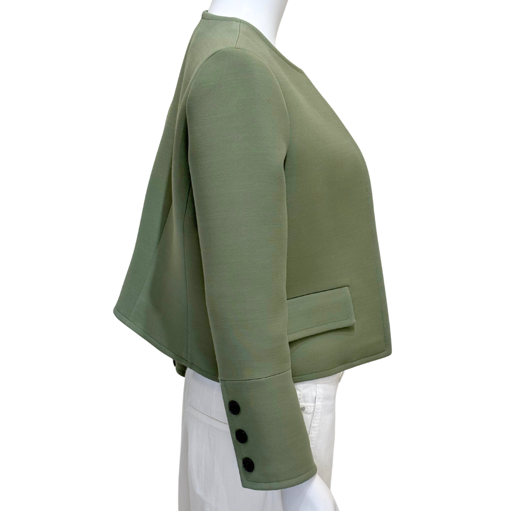 Christian Dior Green Wool & Silk Cropped Evening Jacket (2020s), 6