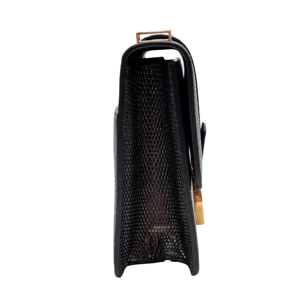 Dior Grey Croc Embossed Montaigne Crossbody