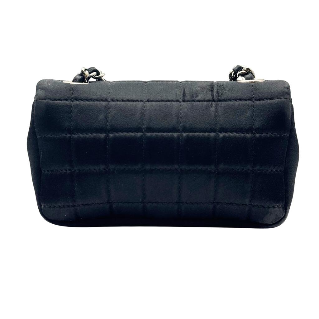 Chanel Black Chocolate Bar Lip Chain Mini Shoulder Bag