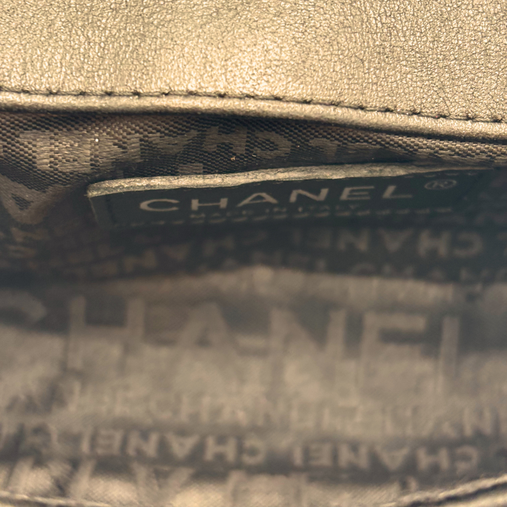 Chanel Black Chocolate Bar Lip Chain Mini Shoulder Bag