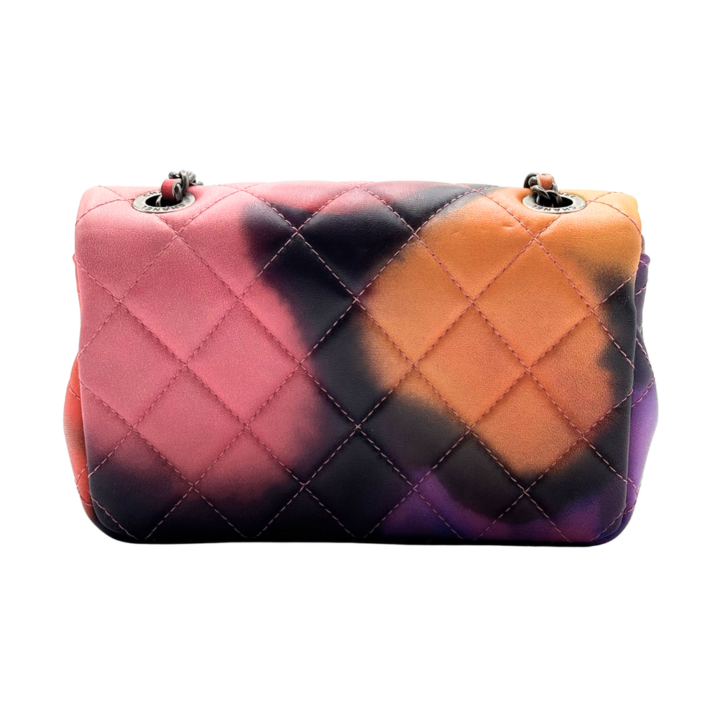 Chane Floral Quilted Ultra Mini Crossbody (FULL SET) (SUPER RARE)