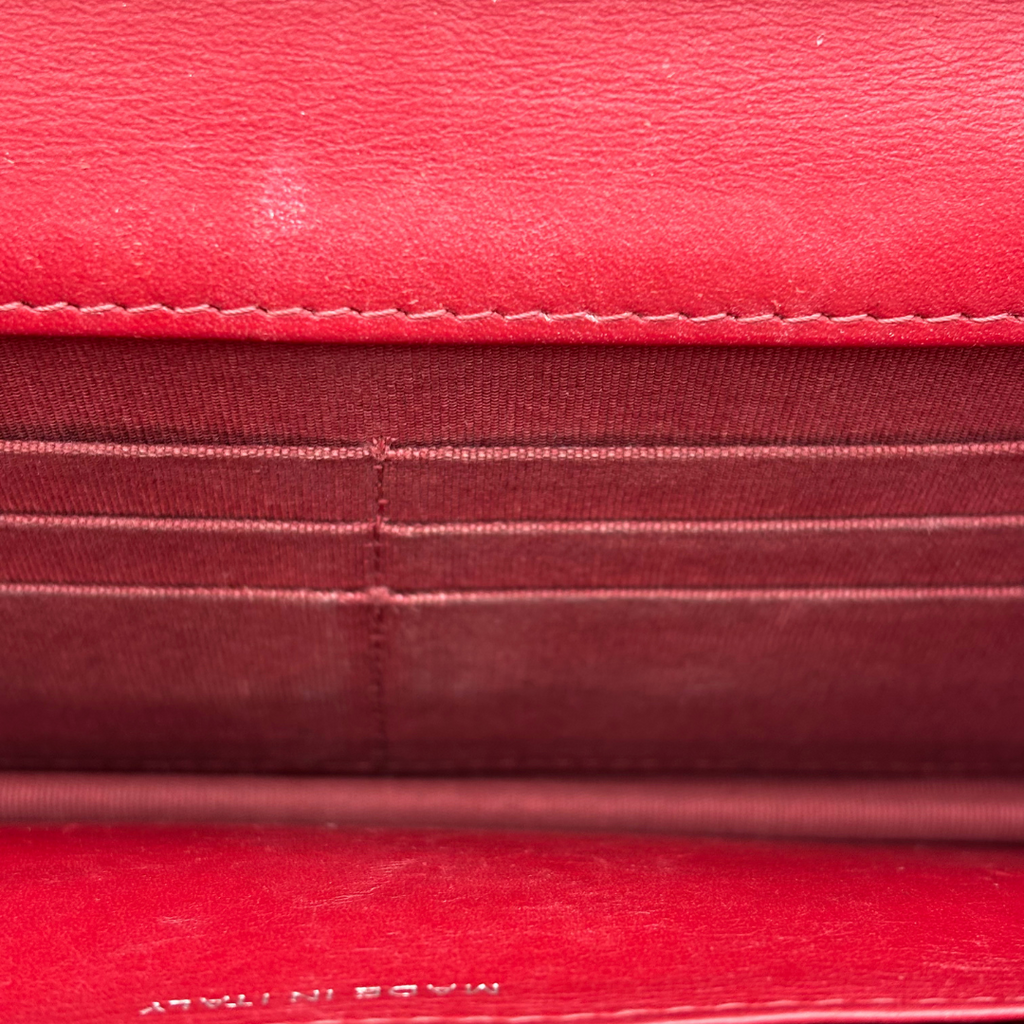 Chanel Red Quilted Leather Reissue WOC