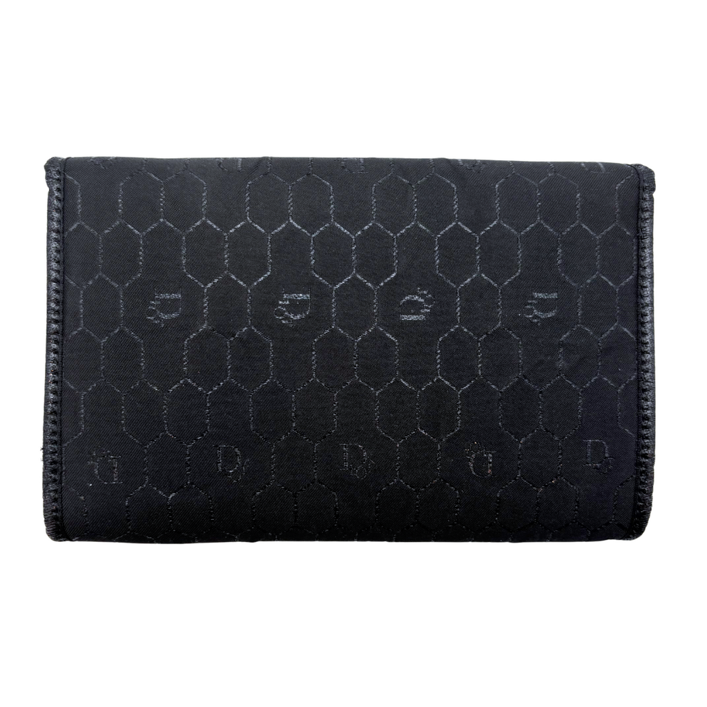 Christian Dior Black Canvas Logo Crossbody