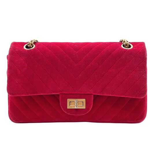 Chanel Red Velvet 2.55 Reissue