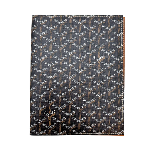 Goyard Black Goyardine Book Cover