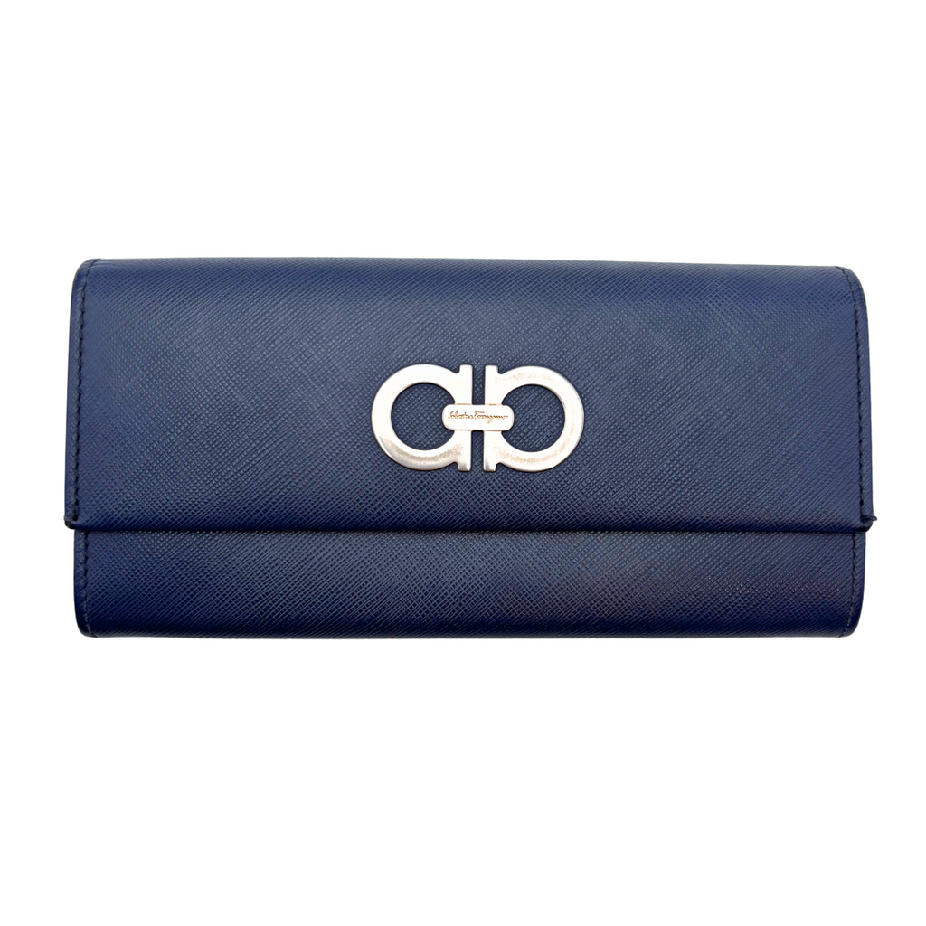 Salvatore Ferragamo Navy Wallet