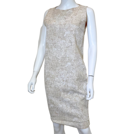 Fendi Cotton Wool Blend Burlap Dress, 40 (1990s)