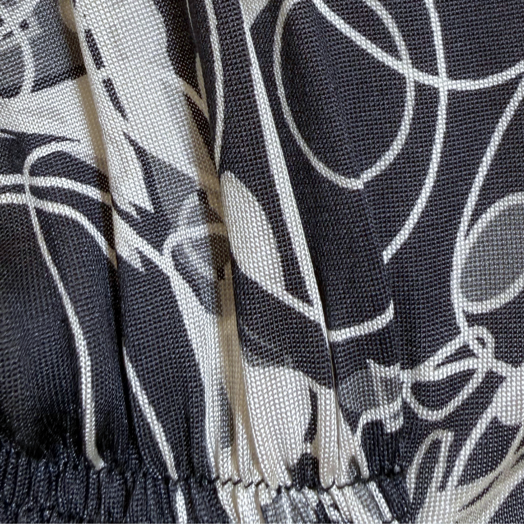 Chanel Black & White Abstract Print Dress, 38 (SS 2008) (AS IS)