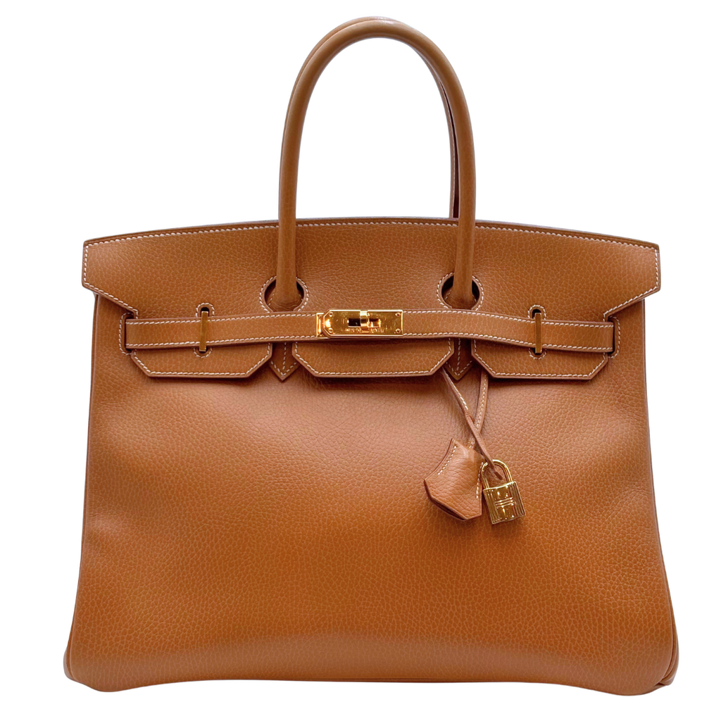 Hermès Birkin Natural Gold Le Tournay 35CM Gold HW (1996)