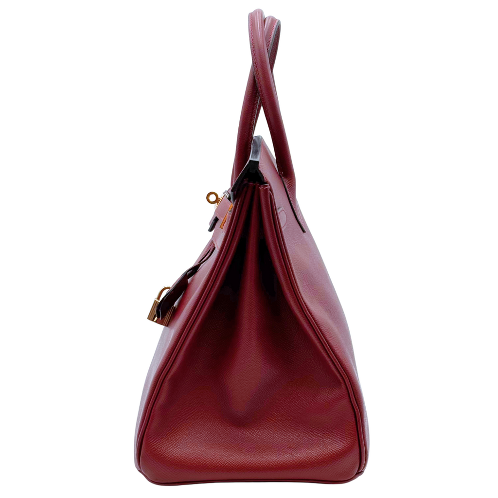 Hermès Birkin Rouge H Epsom 35CM Gold HW (2002)