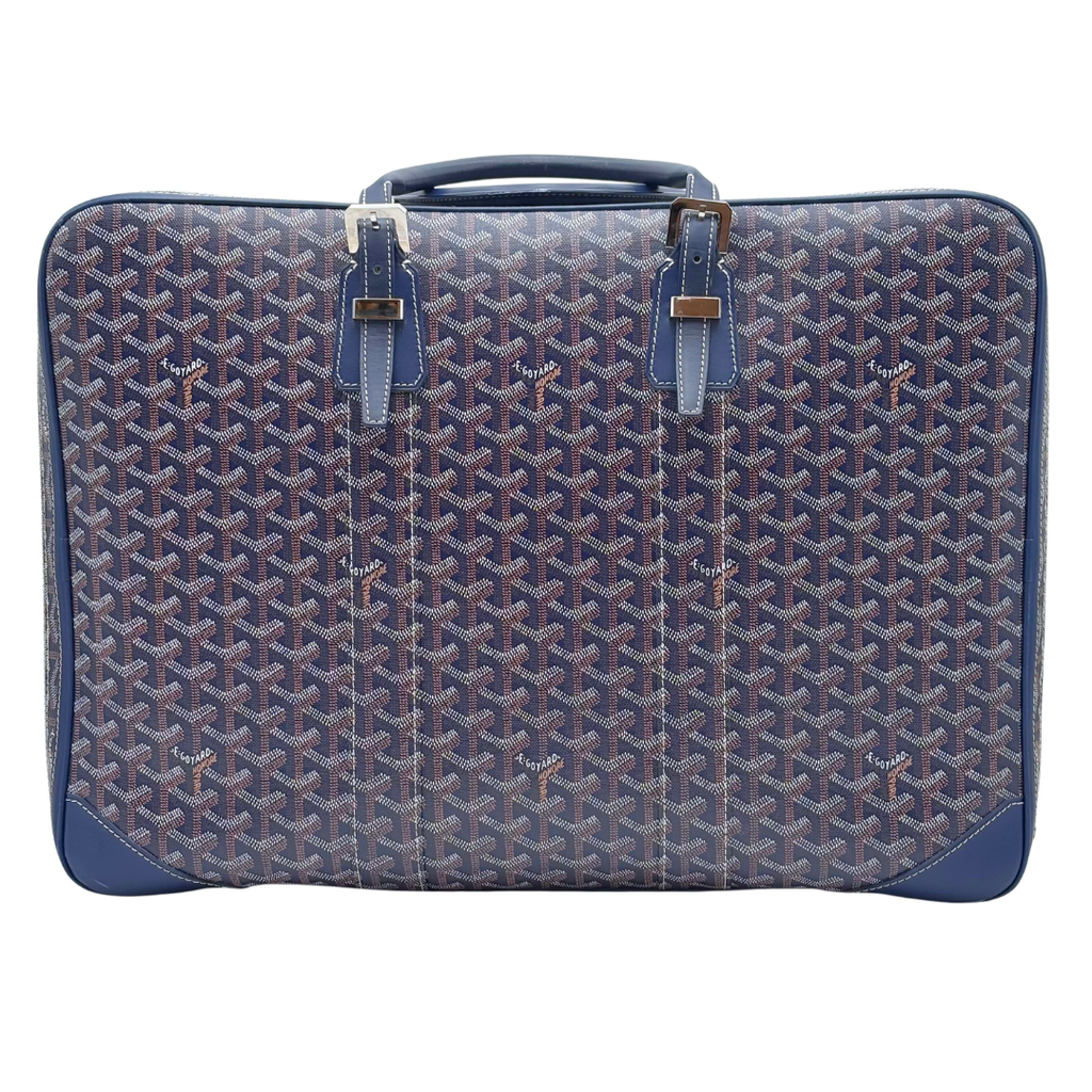 Goyard Navy Majordome Soft Suitcase