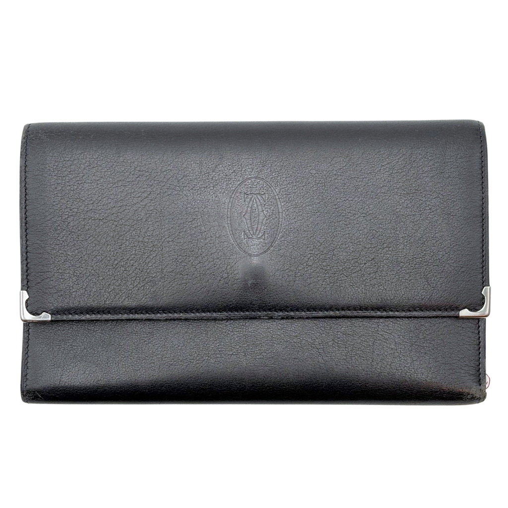Cartier Black Bi Fold Wallet