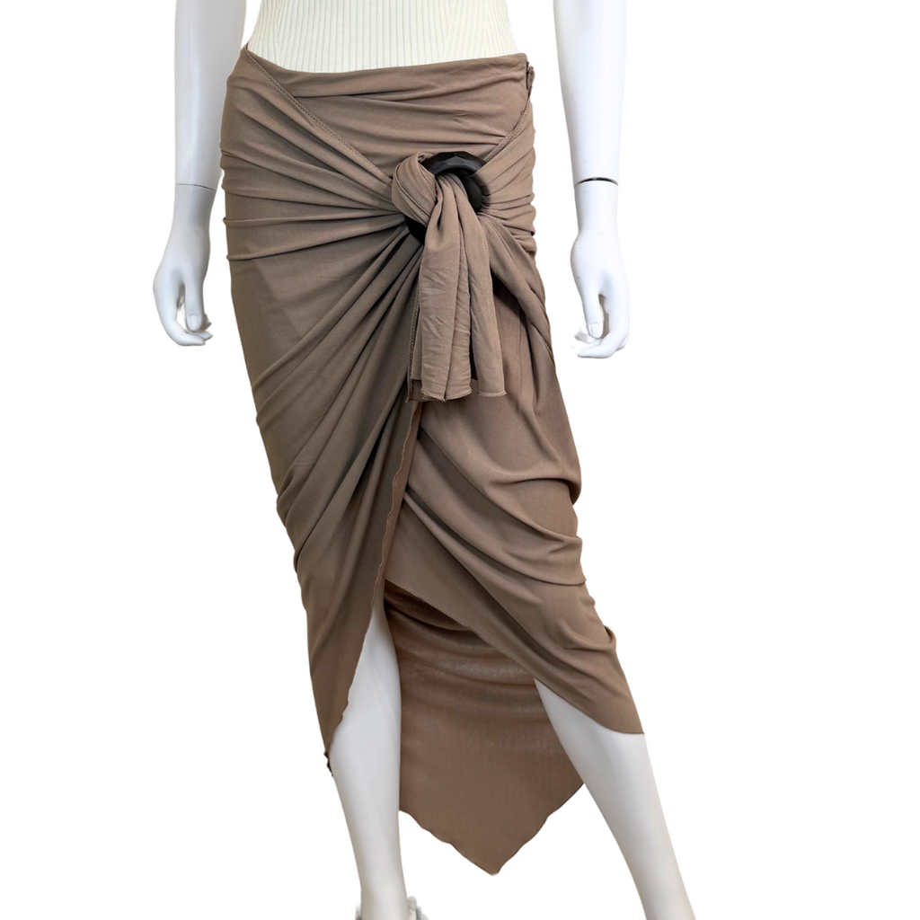 Jean Paul Gaultier 2000's Wrap Skirt / Wood Hook, 4