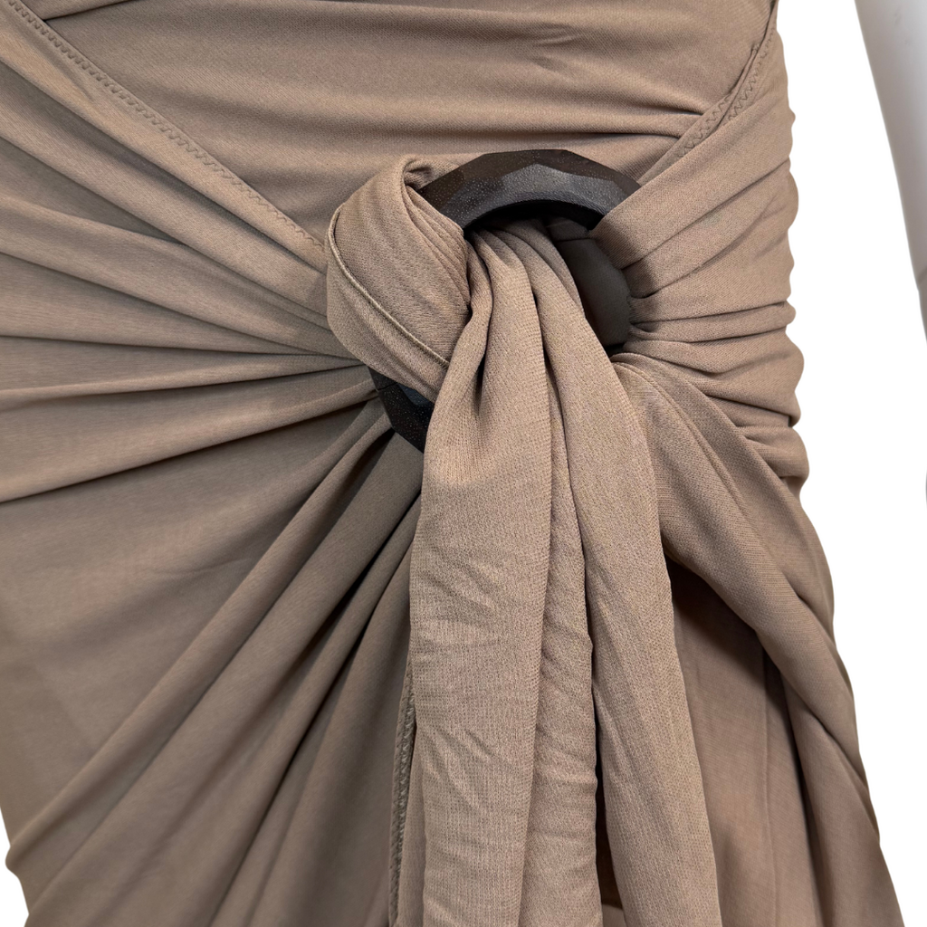 Jean Paul Gaultier 2000's Wrap Skirt / Wood Hook, 4