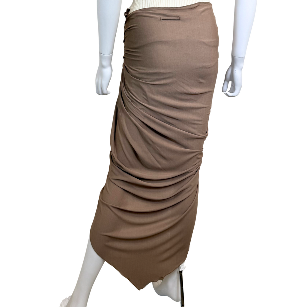 Jean Paul Gaultier 2000's Wrap Skirt / Wood Hook, 4