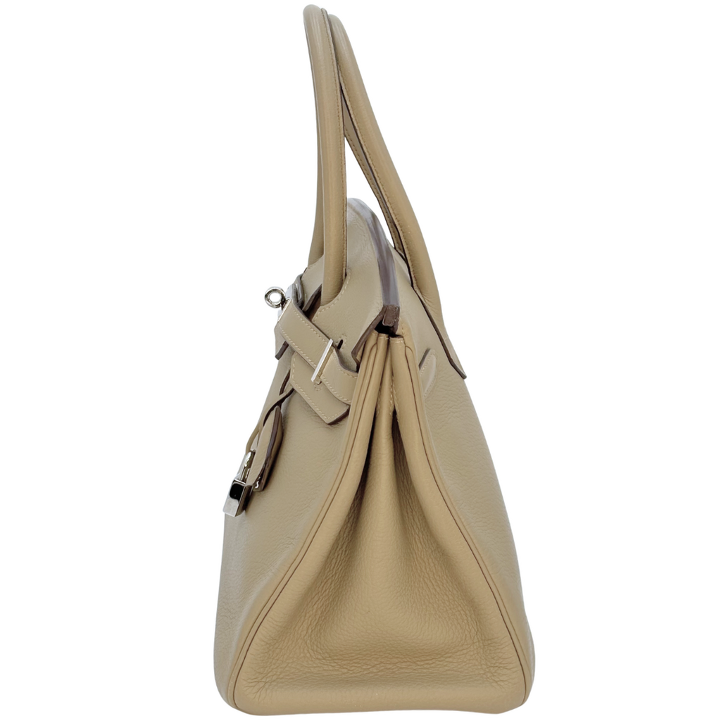 Hermès Birkin Poussiere Taurillon Clemence 30CM Palladium HW (2008)