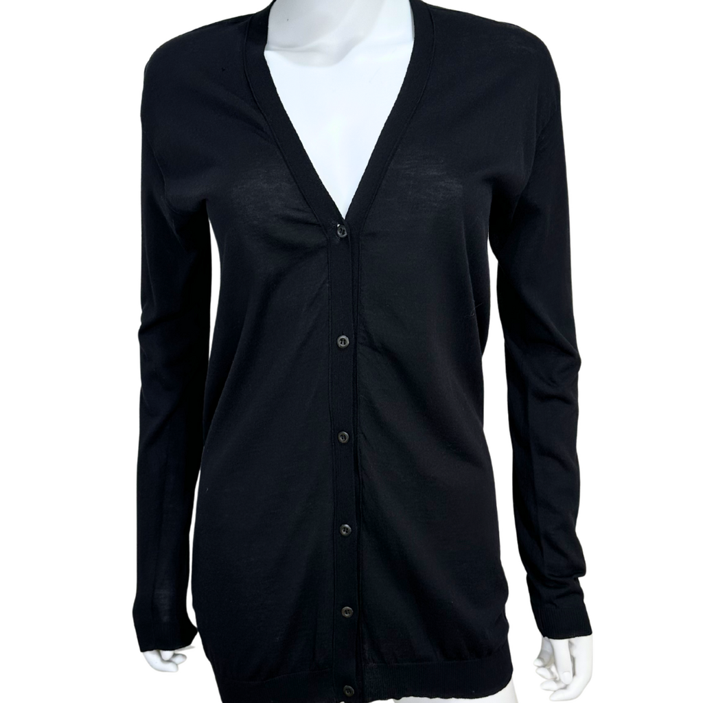 2013 Cotton/Silk Knit Cardigan (As Is: Small Hole Mend Front Right), 40