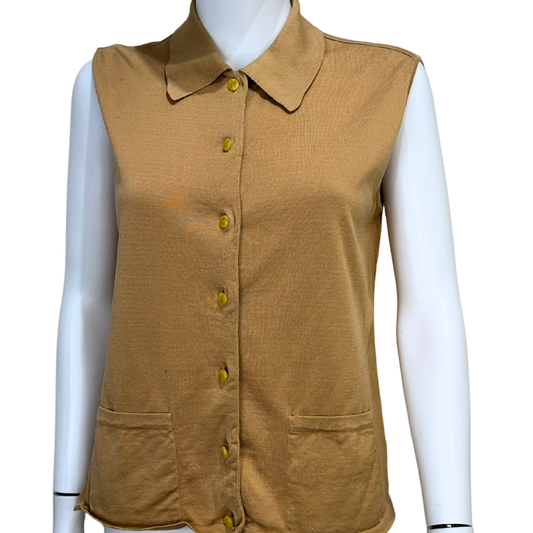 S/S1999 Cotton Knit Button Up Tank Top