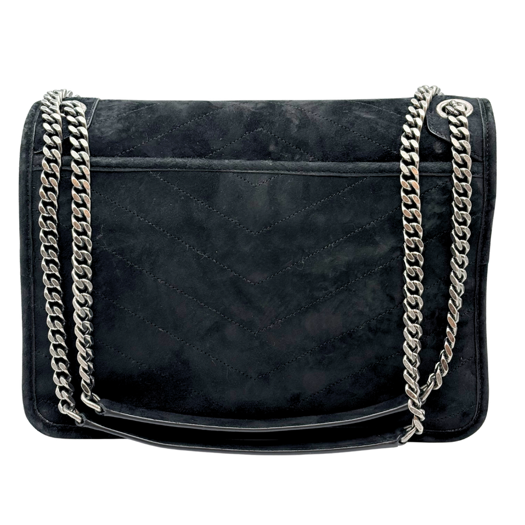 Saint Laurent All Black Suede Medium Niki
