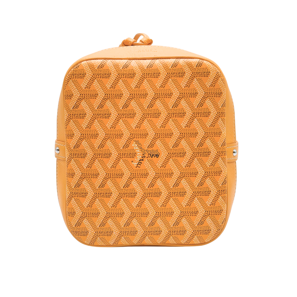 Goyard Yellow Leather Goyardine Petit Flot