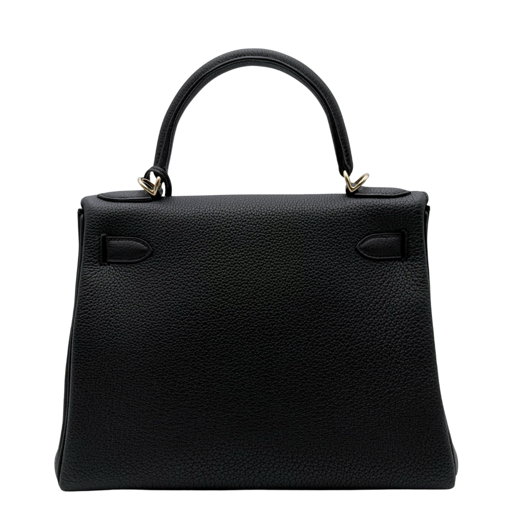 Hermès Kelly Black 28 Evercolor Gold HW (2014)
