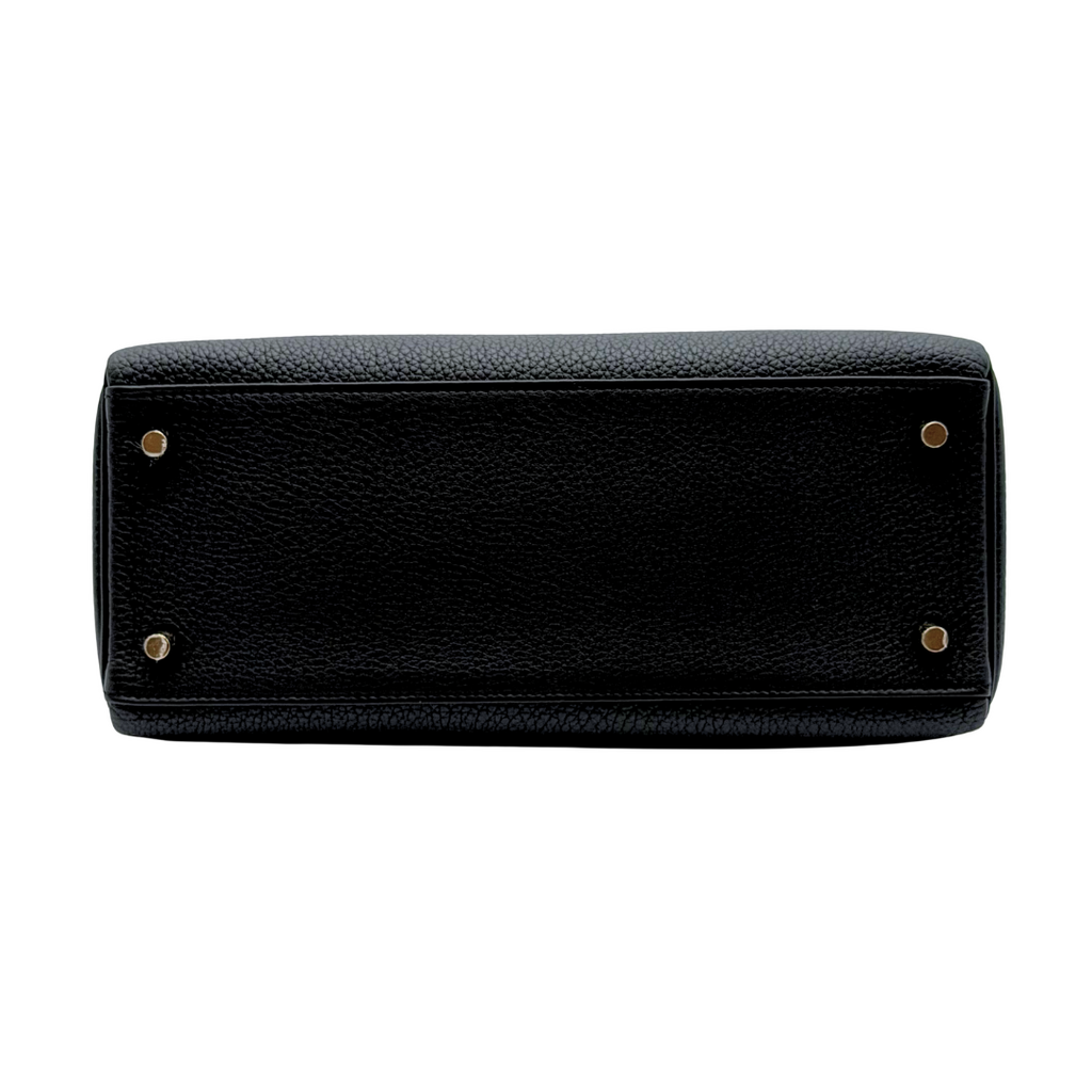 Hermès Kelly Black 28 Evercolor Gold HW (2014)