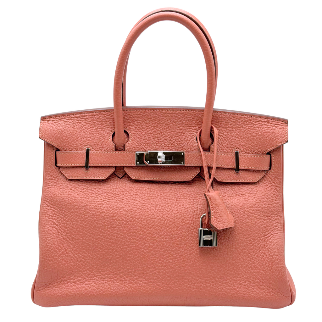 Hermès Birkin Rosy Clemence 30CM Palladium HW (2013)