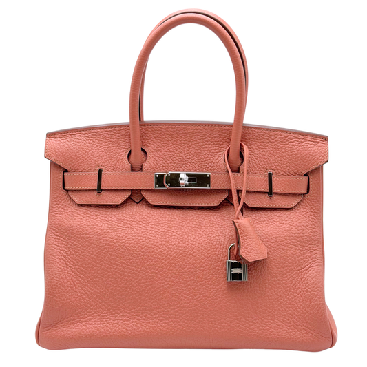 Hermès Birkin Rosy Clemence 30CM Palladium HW (2013)