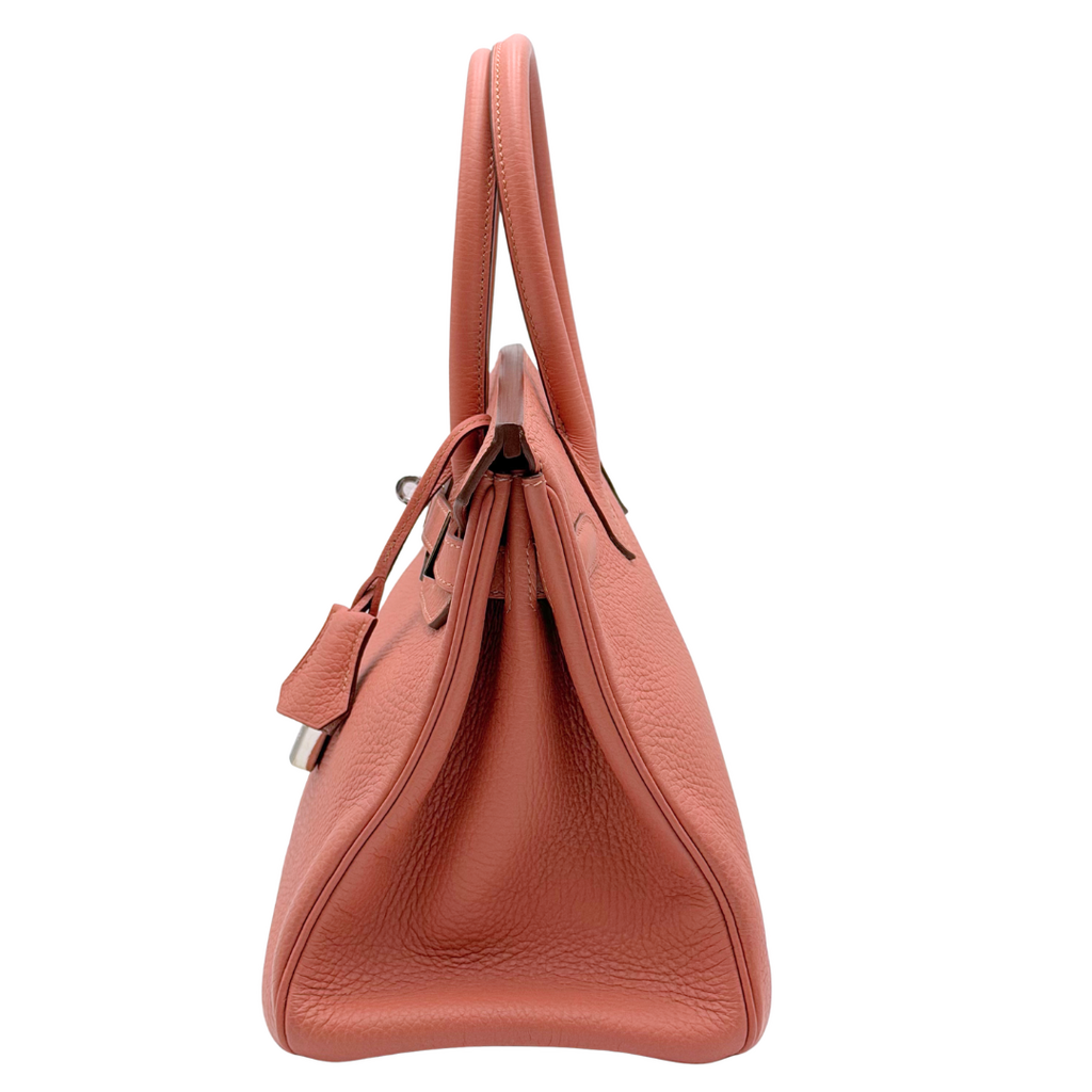 Hermès Birkin Rosy Clemence 30CM Palladium HW (2013)