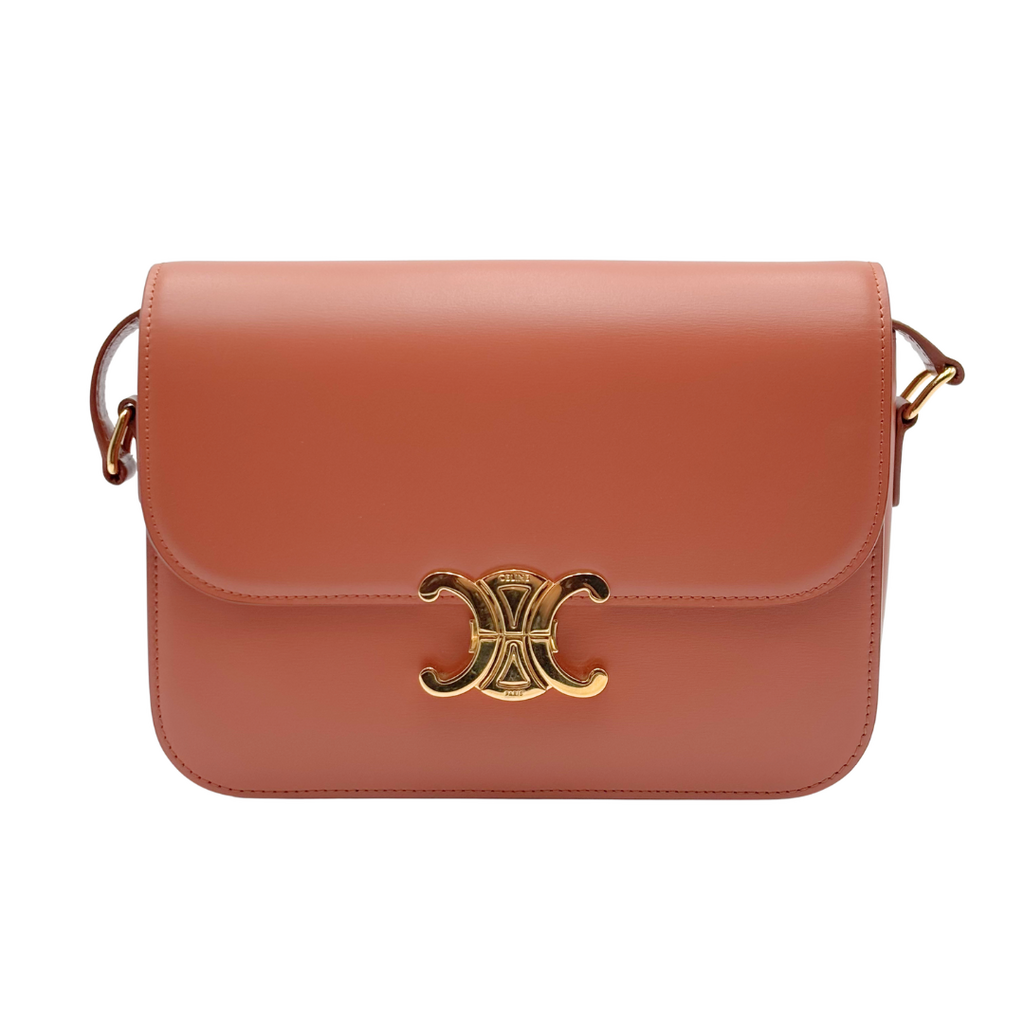 Celine Terracotta Medium Triomphe Crossbody