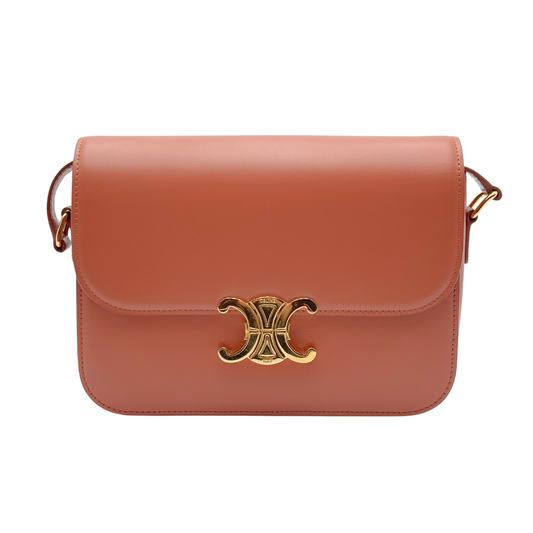Celine Terracotta Medium Triomphe Crossbody