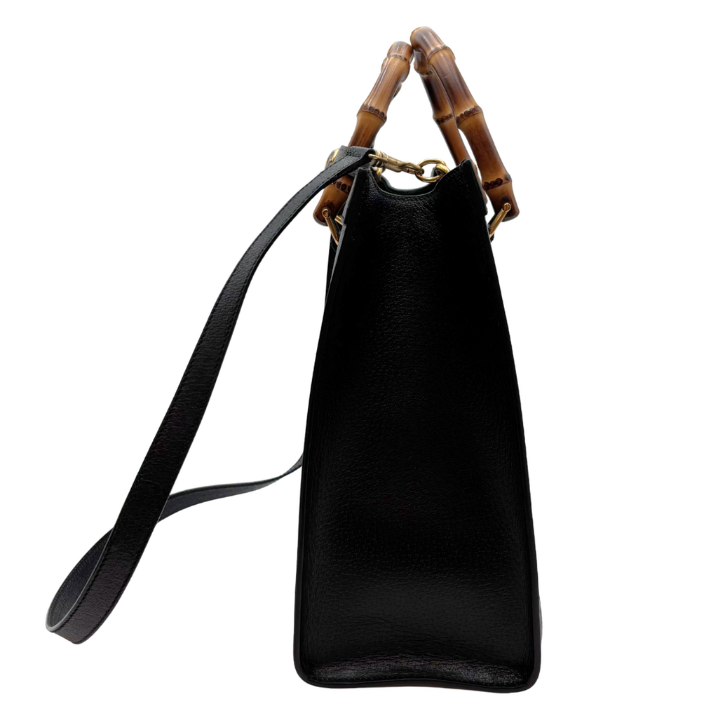 Gucci Black Dragon Painted Diana Bag