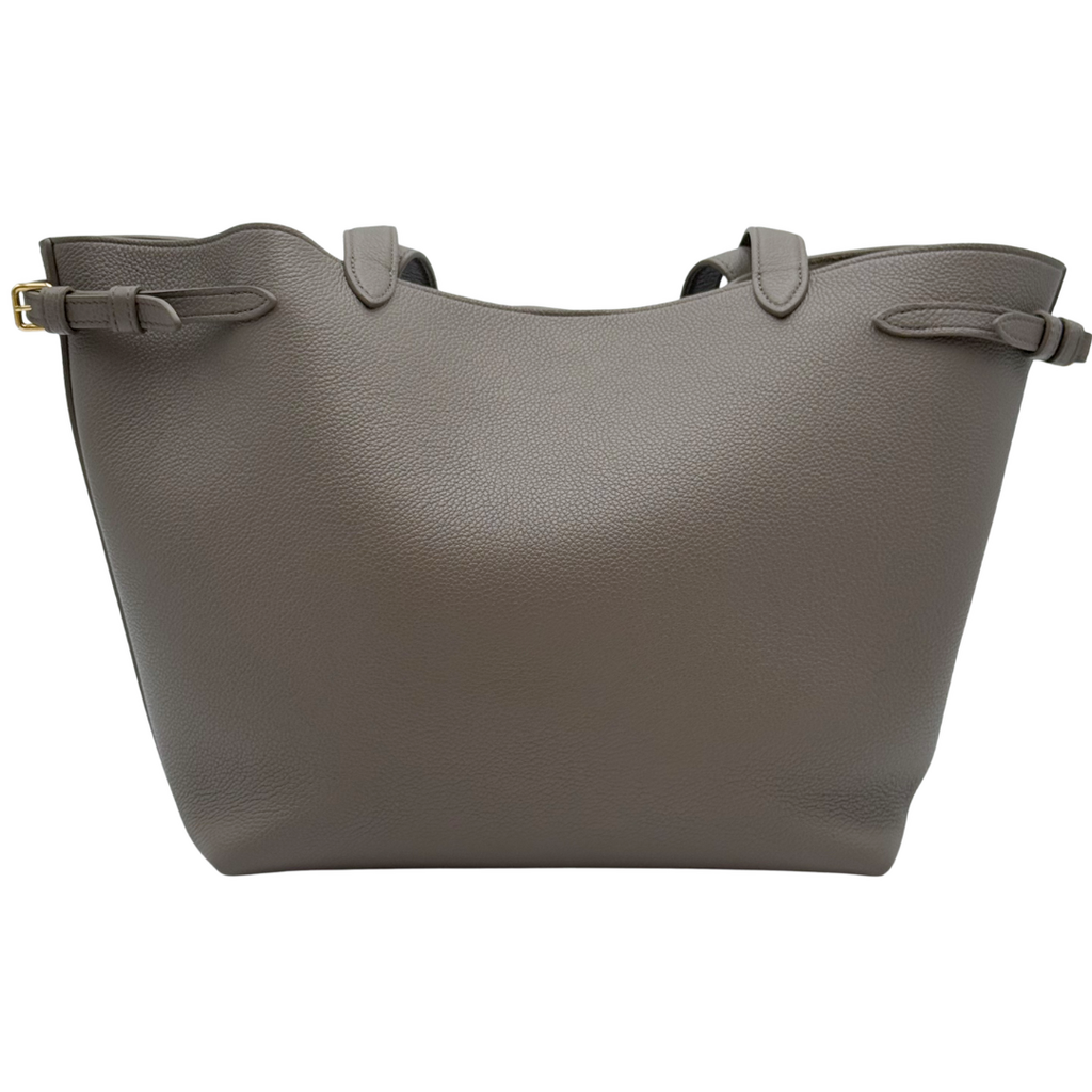 Celine Gray Leather Triomphe Tote