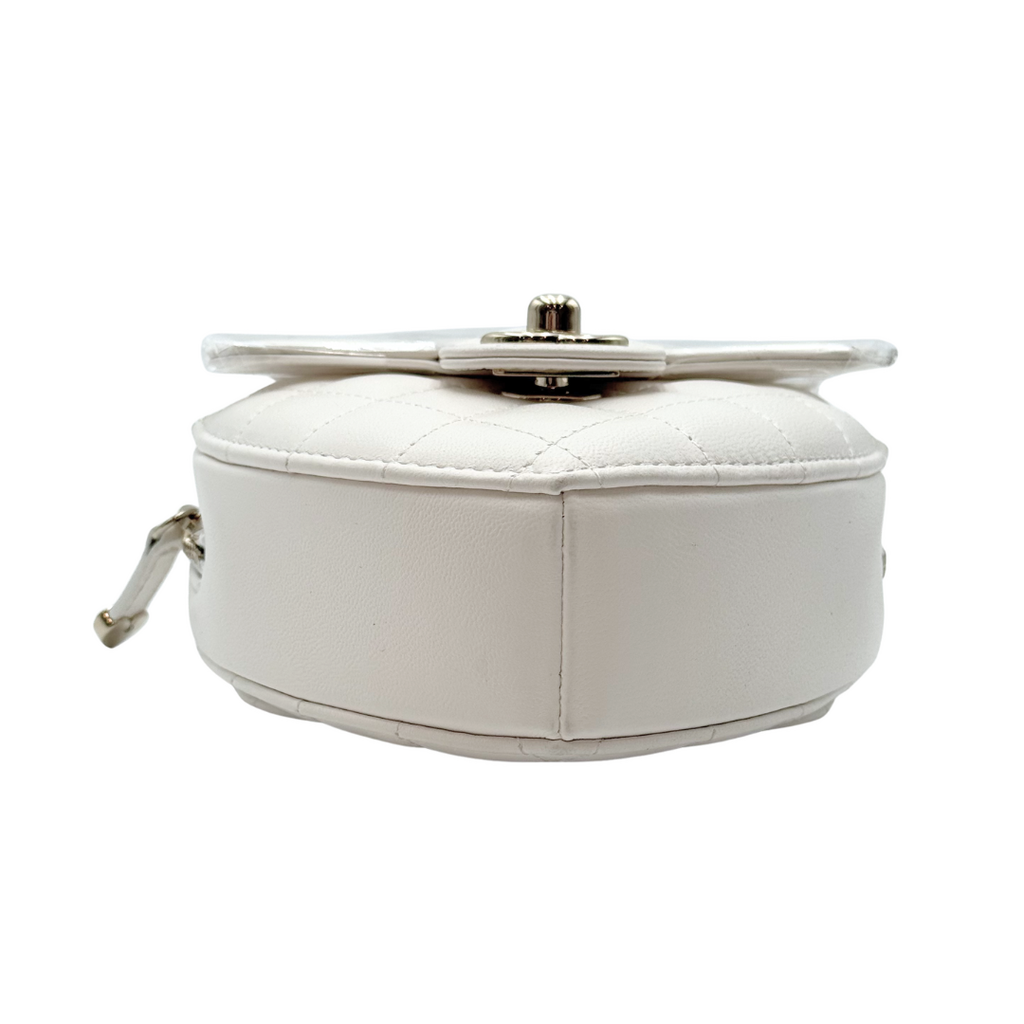 Chanel White Mini Heart Bag