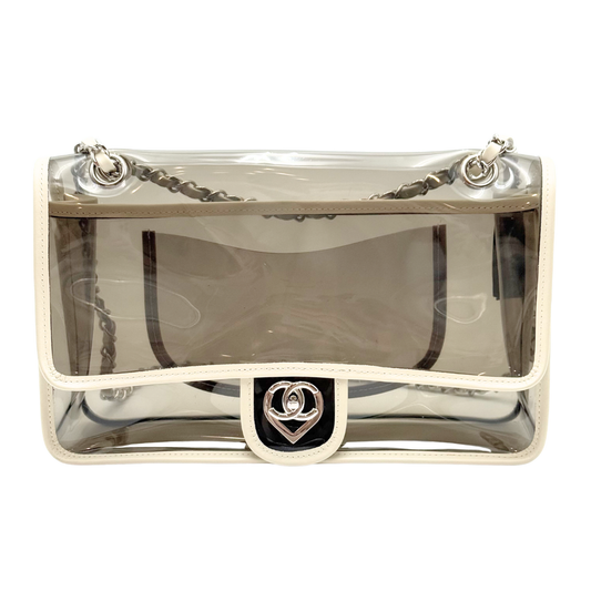 Chanel PVC Heart Lock Flap Bag