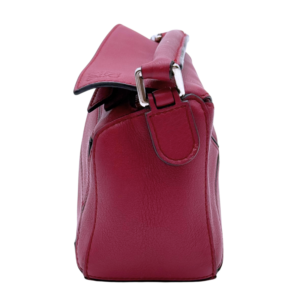 Loewe Small Raspberry Puzzle Bag