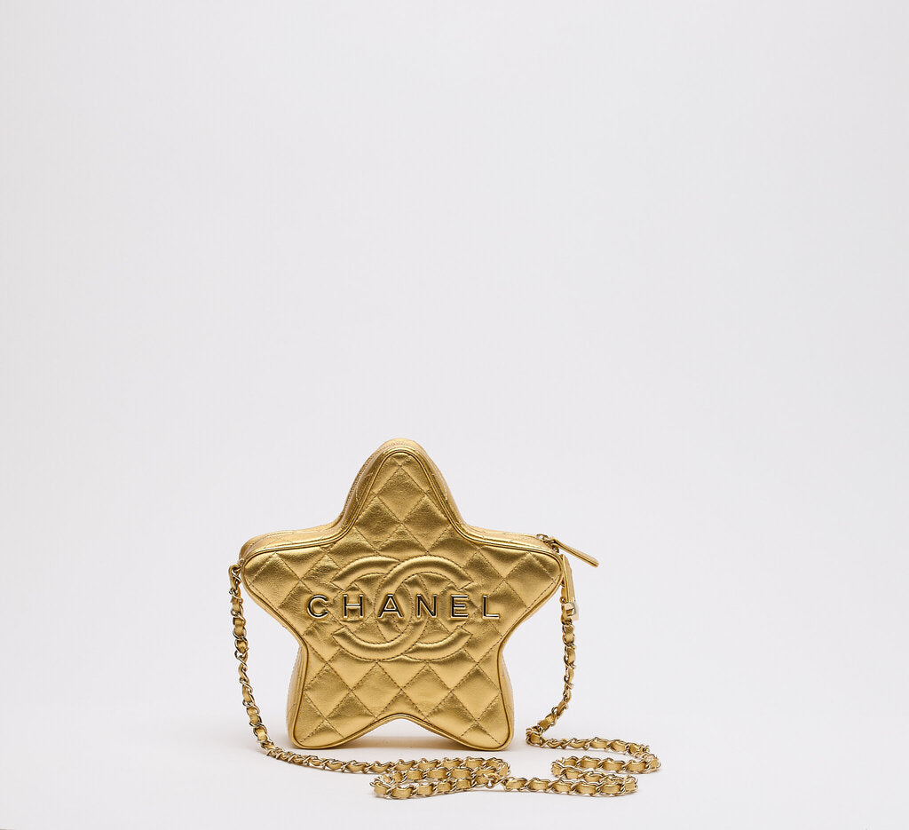 Chanel Metallic Gold Walk of Fame Star Crossbody