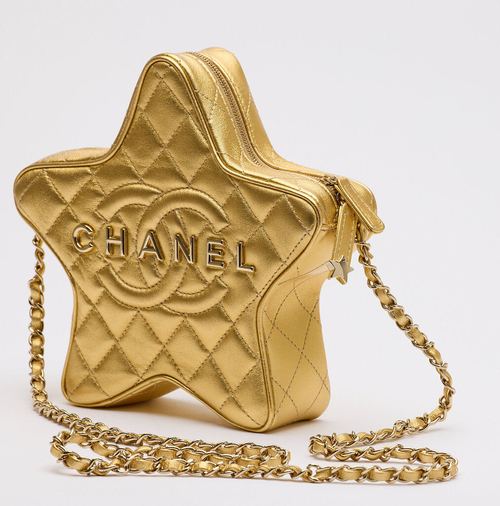 Chanel Metallic Gold Walk of Fame Star Crossbody