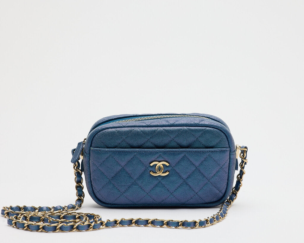 Chanel Indigo Iridescent Pocket Camera Bag (2019)