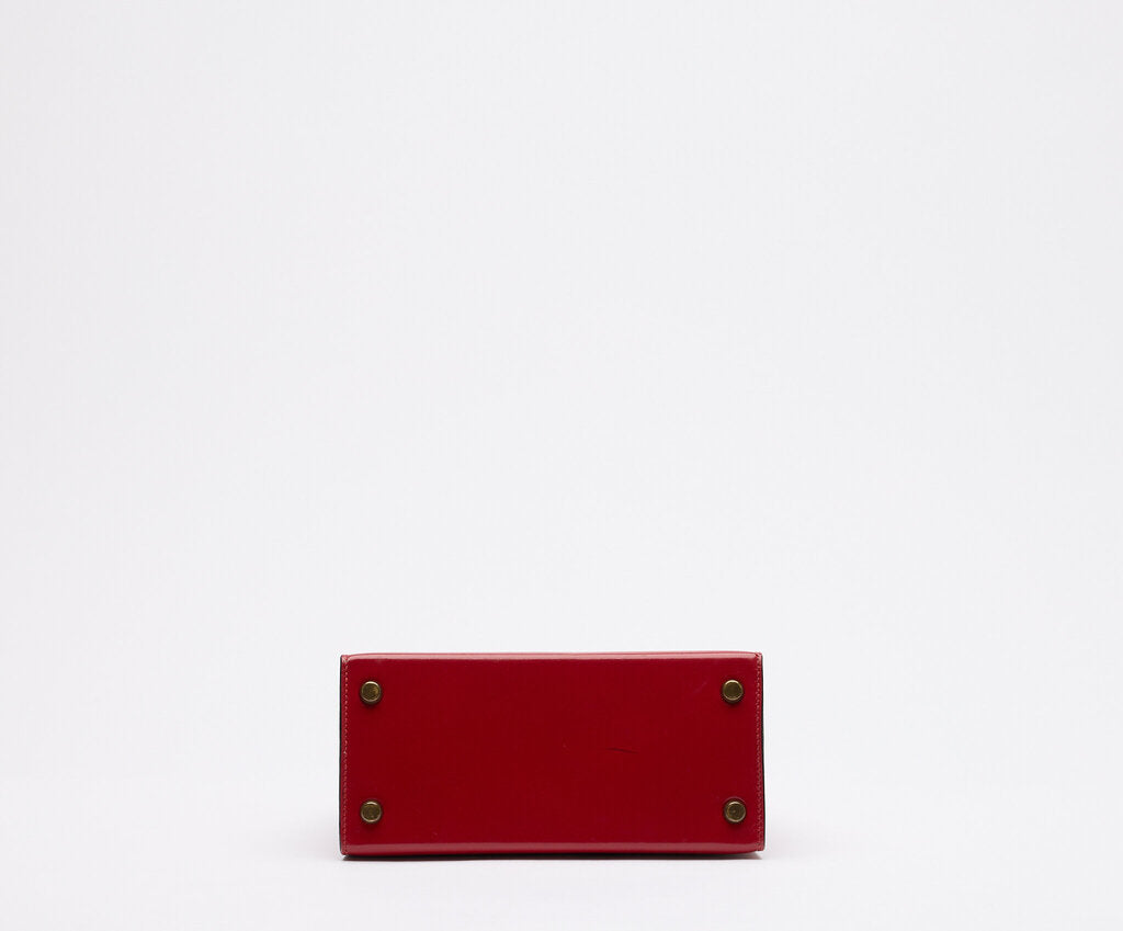 Hermès Kelly Red Box Calf Mini Gold HW (1989)