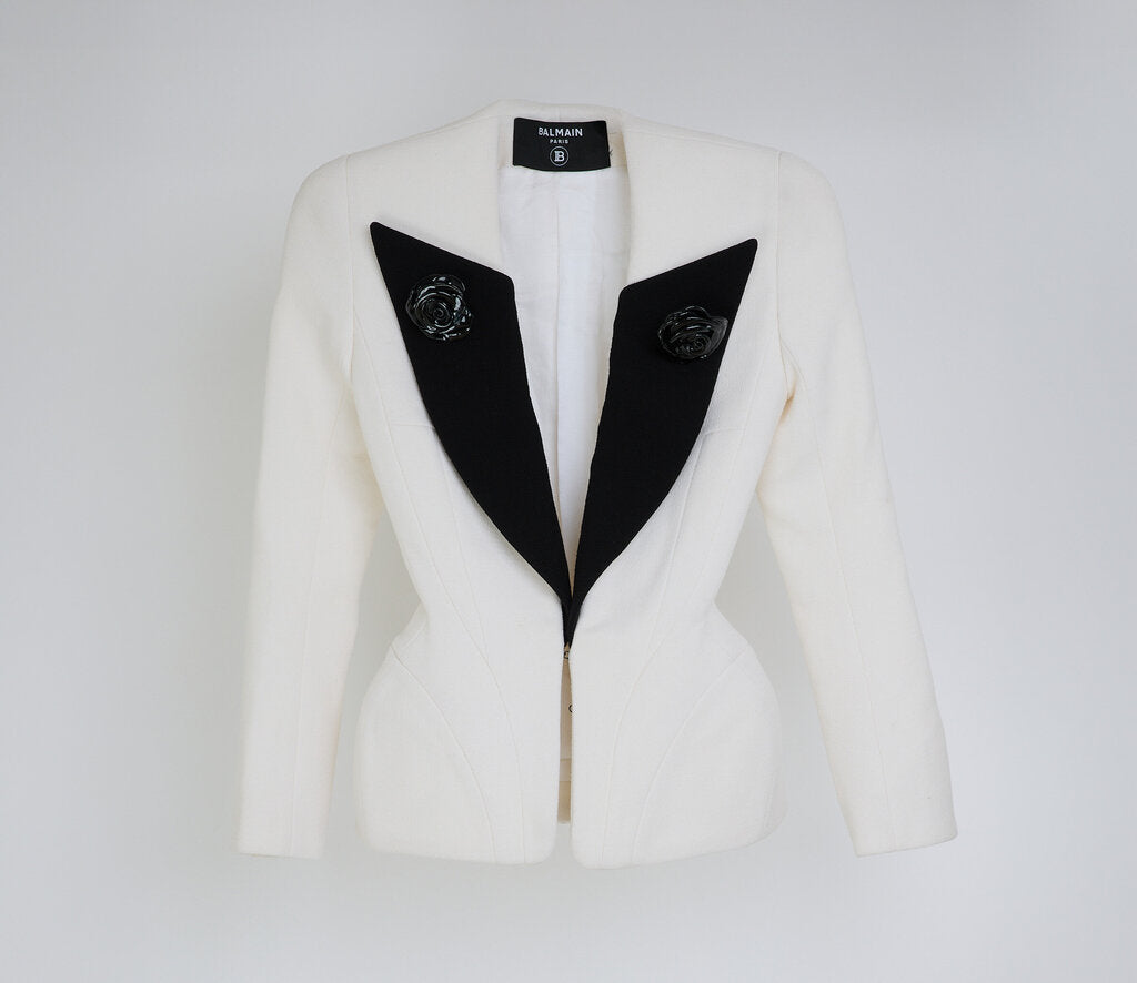 Balmain Couture Pannier Hip Structured Blazer (2024)