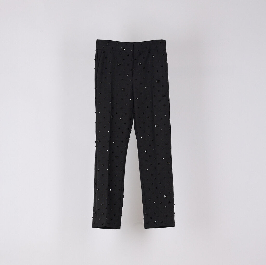 Alexander McQueen 2024 Wool & Mohair Jewel Blazer Pant Set