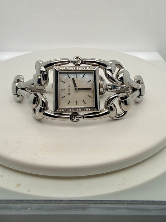 Silver Shell Dial Quartz Ladies Watch