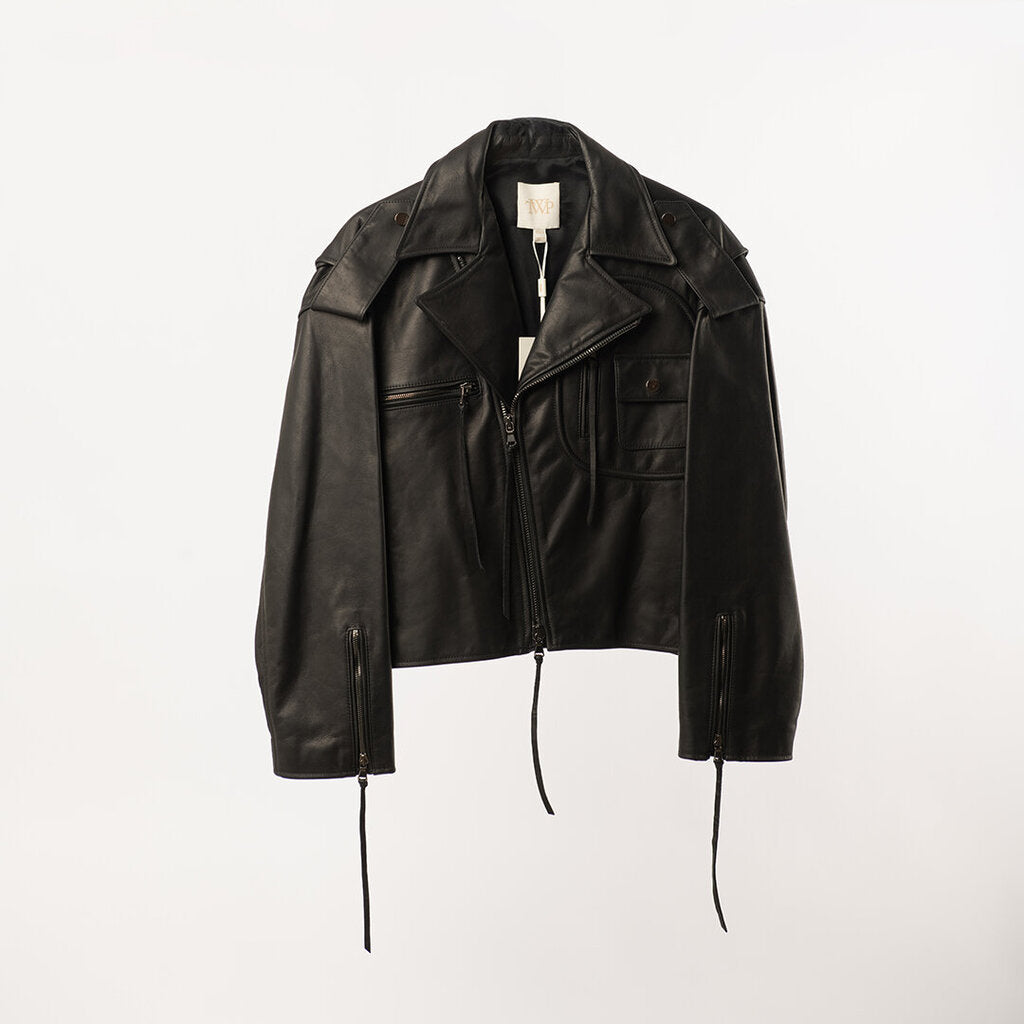 TWP Black Leather Jacket
