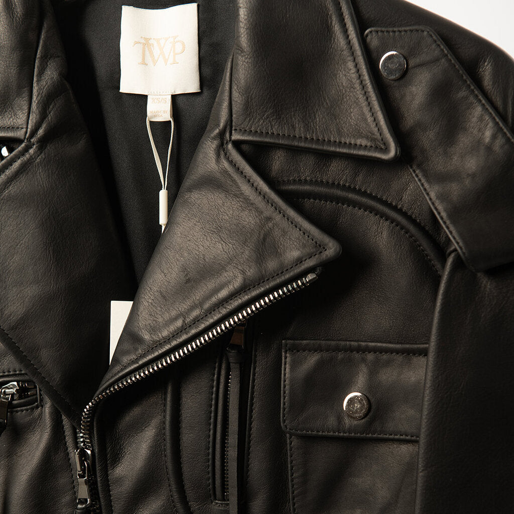 TWP Black Leather Jacket
