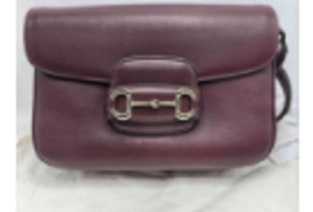 Burgundy 1955 Horsebit Shoulder Bag