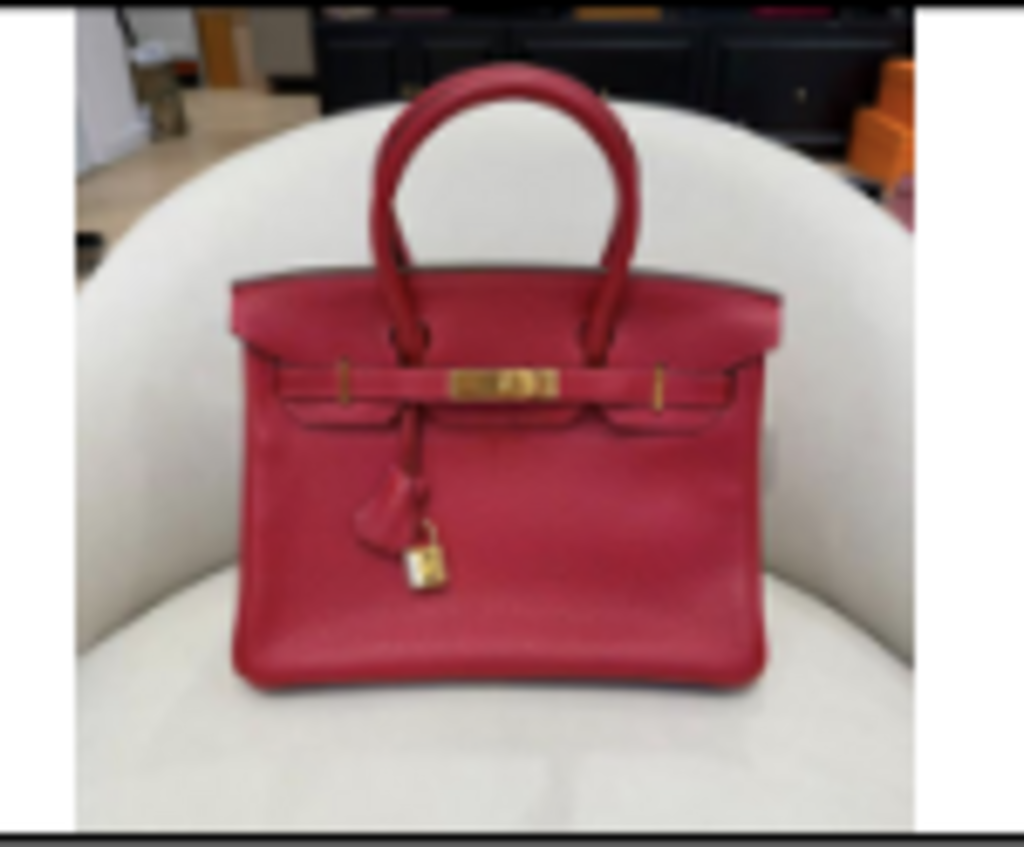 RED Birkin 30 w/GHW